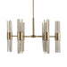 Cret LED Chandelier Oxidized Brass-Mid. Chandeliers-Uttermost-Lighting Design Store