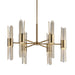 Cret LED Chandelier Oxidized Brass-Mid. Chandeliers-Uttermost-Lighting Design Store