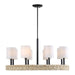 Faiyam Eight Light Chandelier Dark Bronze-Mid. Chandeliers-Uttermost-Lighting Design Store