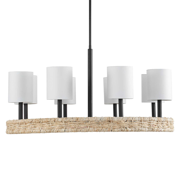 Faiyam Eight Light Chandelier Dark Bronze-Mid. Chandeliers-Uttermost-Lighting Design Store