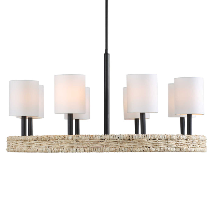 Faiyam Eight Light Chandelier Dark Bronze-Mid. Chandeliers-Uttermost-Lighting Design Store