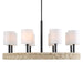 Faiyam Eight Light Chandelier Dark Bronze-Mid. Chandeliers-Uttermost-Lighting Design Store