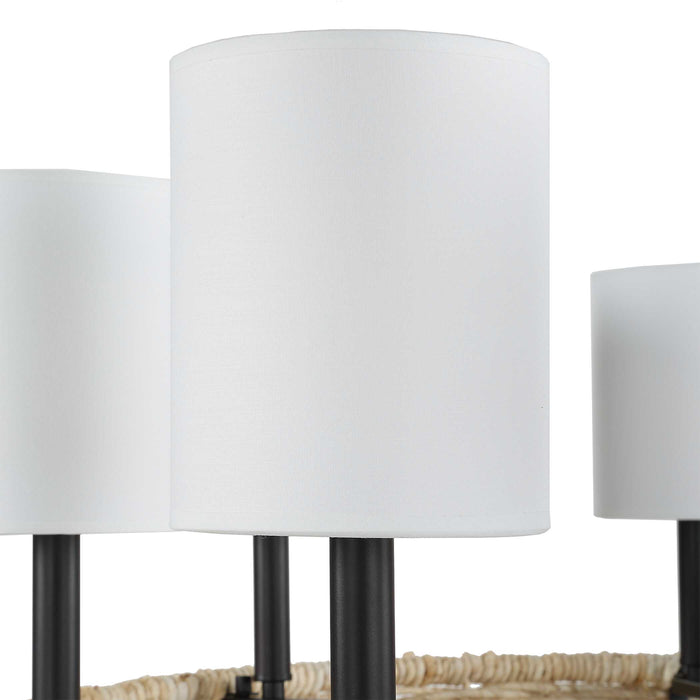 Faiyam Eight Light Chandelier Dark Bronze-Mid. Chandeliers-Uttermost-Lighting Design Store