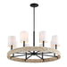 Faiyam Eight Light Chandelier Dark Bronze-Mid. Chandeliers-Uttermost-Lighting Design Store