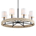 Faiyam Eight Light Chandelier Dark Bronze-Mid. Chandeliers-Uttermost-Lighting Design Store