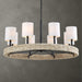 Faiyam Eight Light Chandelier Dark Bronze-Mid. Chandeliers-Uttermost-Lighting Design Store