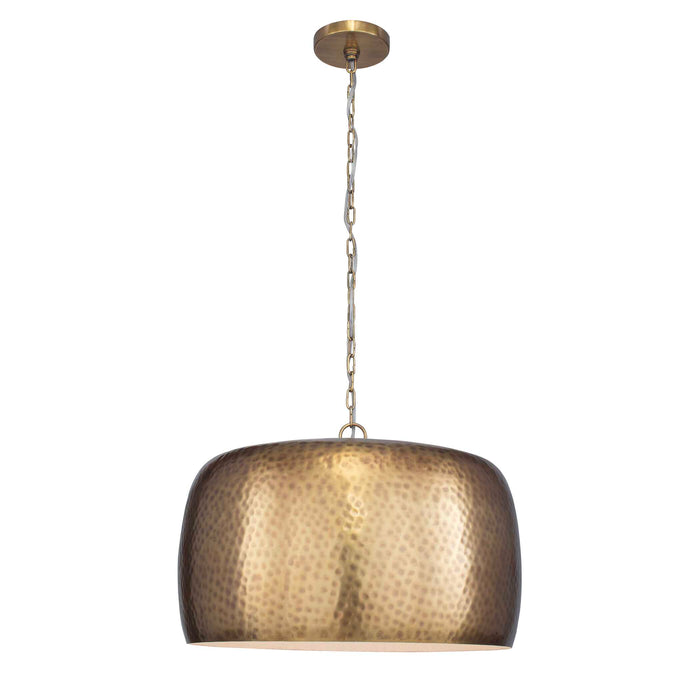 Lemont One Light Pendant Antique Brass-Pendants-Uttermost-Lighting Design Store