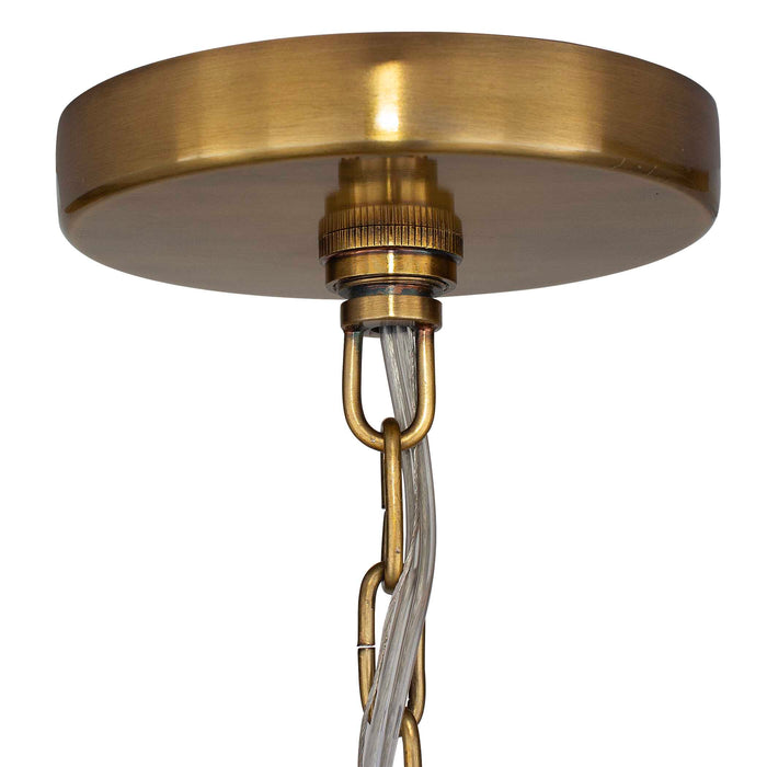 Lemont One Light Pendant Antique Brass-Pendants-Uttermost-Lighting Design Store