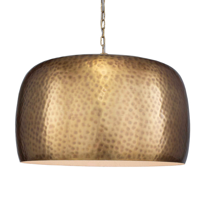 Lemont One Light Pendant Antique Brass-Pendants-Uttermost-Lighting Design Store