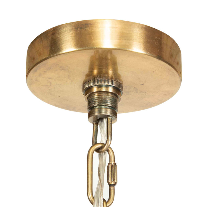 Kauri One Light Pendant Antique Brass-Pendants-Uttermost-Lighting Design Store