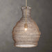 Murmur One Light Pendant Antique Brass-Pendants-Uttermost-Lighting Design Store