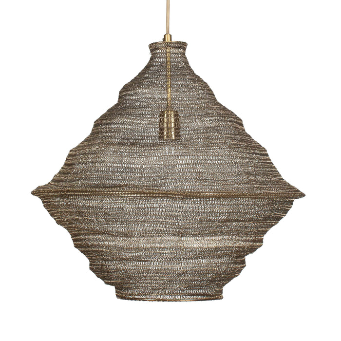 Sigh One Light Pendant Antique Brass-Pendants-Uttermost-Lighting Design Store