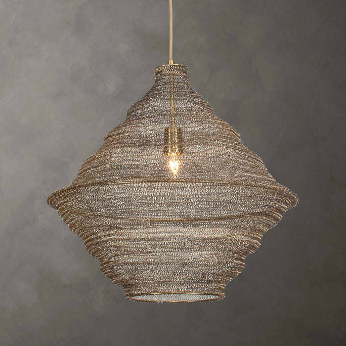 Sigh One Light Pendant Antique Brass-Pendants-Uttermost-Lighting Design Store