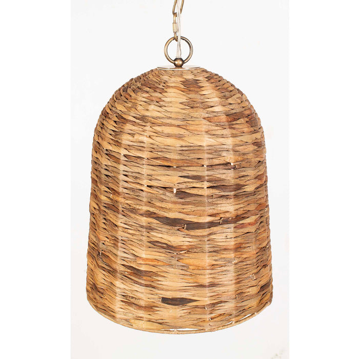 Rotorua One Light Pendant Antique Brass-Pendants-Uttermost-Lighting Design Store