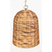 Rotorua One Light Pendant Antique Brass-Pendants-Uttermost-Lighting Design Store