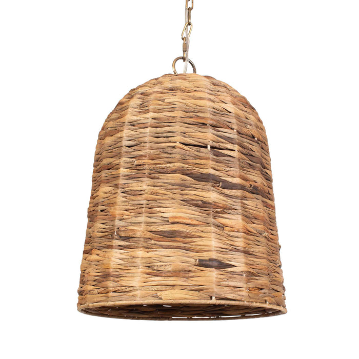 Rotorua One Light Pendant Antique Brass-Pendants-Uttermost-Lighting Design Store