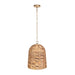 Rotorua One Light Pendant Antique Brass-Pendants-Uttermost-Lighting Design Store