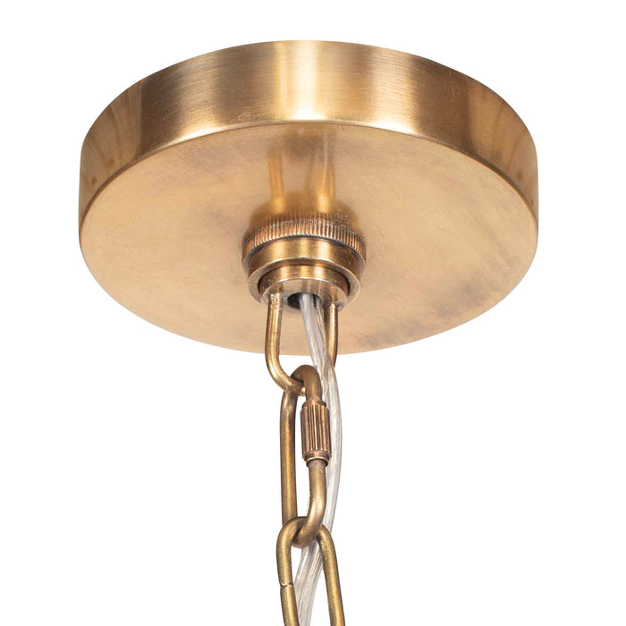 Rotorua One Light Pendant Antique Brass-Pendants-Uttermost-Lighting Design Store