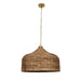 Tauranga Five Light Pendant Antique Brass-Pendants-Uttermost-Lighting Design Store