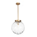 Gaia One Light Pendant Antique Brass-Pendants-Uttermost-Lighting Design Store