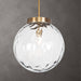 Gaia One Light Pendant Antique Brass-Pendants-Uttermost-Lighting Design Store