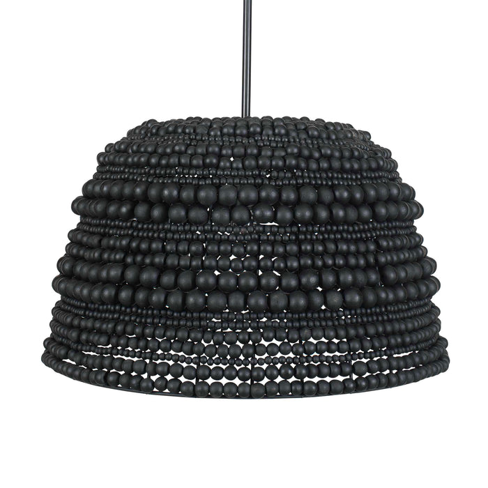 Persephone One Light Pendant Matte Black-Pendants-Uttermost-Lighting Design Store