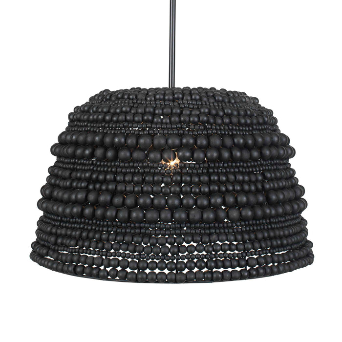 Persephone One Light Pendant Matte Black-Pendants-Uttermost-Lighting Design Store