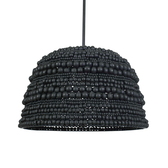 Persephone One Light Pendant Matte Black-Pendants-Uttermost-Lighting Design Store