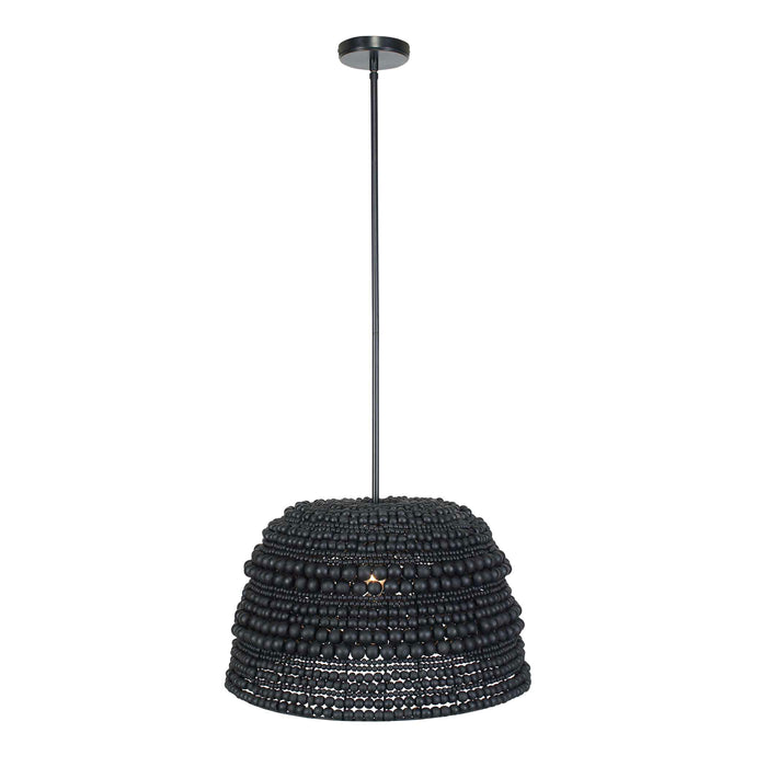 Persephone One Light Pendant Matte Black-Pendants-Uttermost-Lighting Design Store