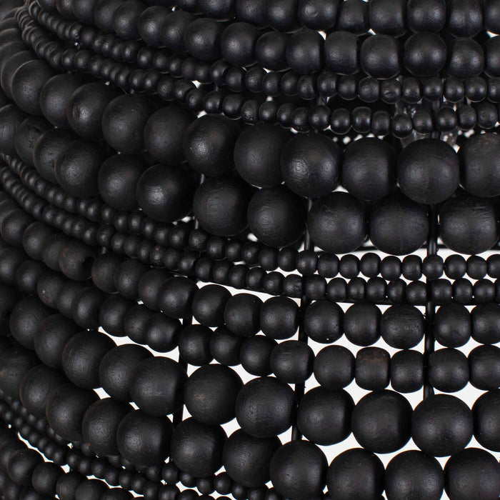 Persephone One Light Pendant Matte Black-Pendants-Uttermost-Lighting Design Store