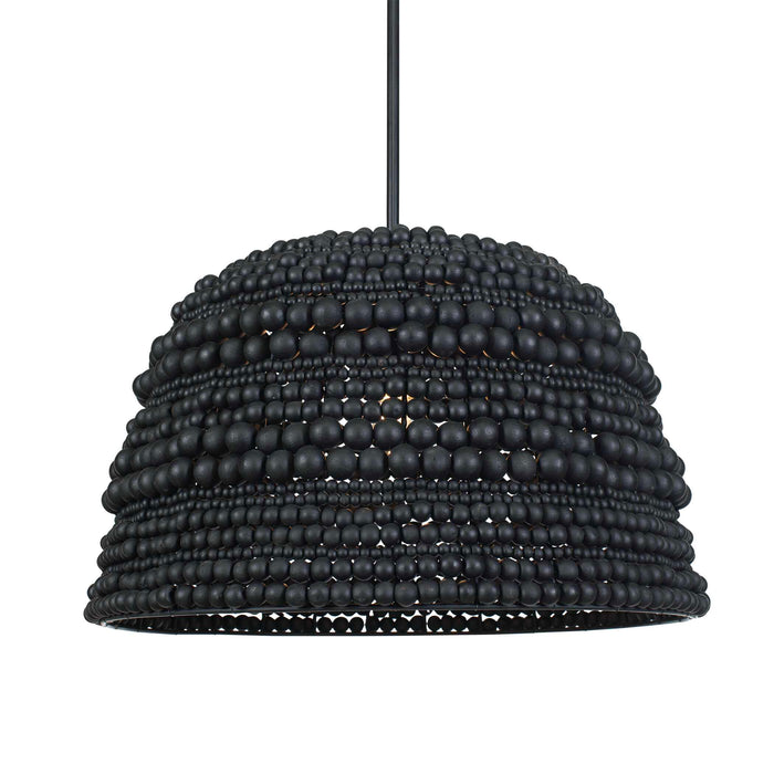 Persephone One Light Pendant Matte Black-Pendants-Uttermost-Lighting Design Store