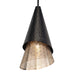 Apollo One Light Pendant Matte Black & Matte Gold-Pendants-Uttermost-Lighting Design Store