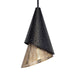 Apollo One Light Pendant Matte Black & Matte Gold-Pendants-Uttermost-Lighting Design Store