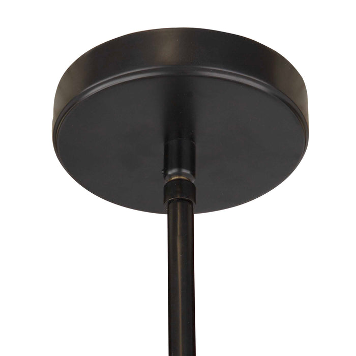 Apollo One Light Pendant Matte Black & Matte Gold-Pendants-Uttermost-Lighting Design Store