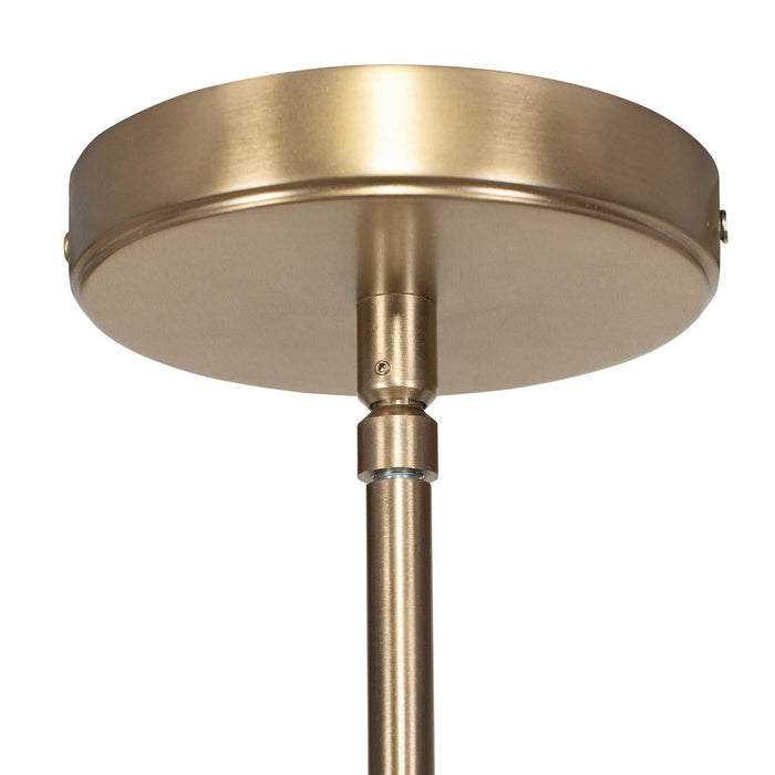 Bend One Light Pendant Antique Brass-Pendants-Uttermost-Lighting Design Store