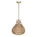 Hestia One Light Pendant Antique Brass-Pendants-Uttermost-Lighting Design Store