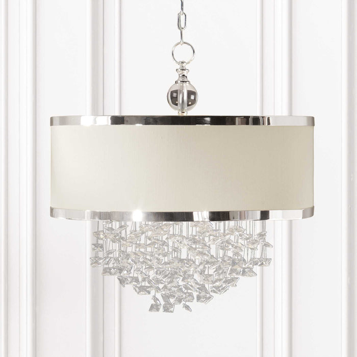Fascination Three Light Pendant Silver-Pendants-Uttermost-Lighting Design Store