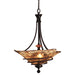 Vitalia Three Light Pendant Oil Rubbed Bronze-Pendants-Uttermost-Lighting Design Store