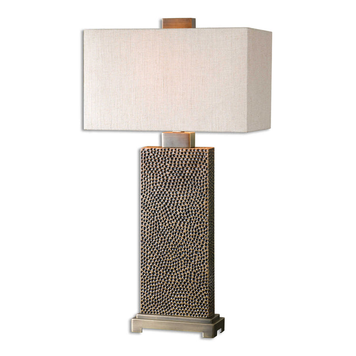 Canfield One Light Table Lamp Coffee Bronze-Lamps-Uttermost-Lighting Design Store