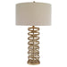 Amarey One Light Table Lamp Antiqued Silver Champagne-Lamps-Uttermost-Lighting Design Store