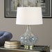 Celinda One Light Table Lamp Blue Gray, Brushed Brass-Lamps-Uttermost-Lighting Design Store
