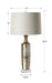 Valdieri One Light Table Lamp Metallic Bronze-Lamps-Uttermost-Lighting Design Store