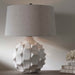 Guerina One Light Table Lamp Brushed Nickel-Lamps-Uttermost-Lighting Design Store