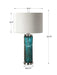 Almanzora One Light Table Lamp Blue, Bronze, Brushed Nickel-Lamps-Uttermost-Lighting Design Store