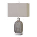Caffaro One Light Table Lamp Brushed Nickel-Lamps-Uttermost-Lighting Design Store