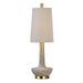 Volongo One Light Buffet Lamp Brushed Brass-Lamps-Uttermost-Lighting Design Store
