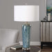 Maira One Light Table Lamp Brushed Nickel-Lamps-Uttermost-Lighting Design Store