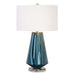 Pescara One Light Table Lamp Brushed Nickel-Lamps-Uttermost-Lighting Design Store