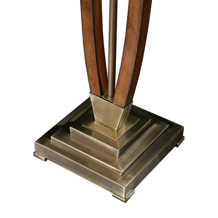 Boydton One Light Floor Lamp Brushed Coffee Bronze Iron-Lamps-Uttermost-Lighting Design Store