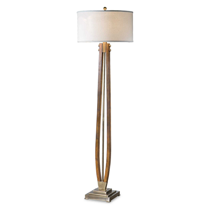 Boydton One Light Floor Lamp Brushed Coffee Bronze Iron-Lamps-Uttermost-Lighting Design Store